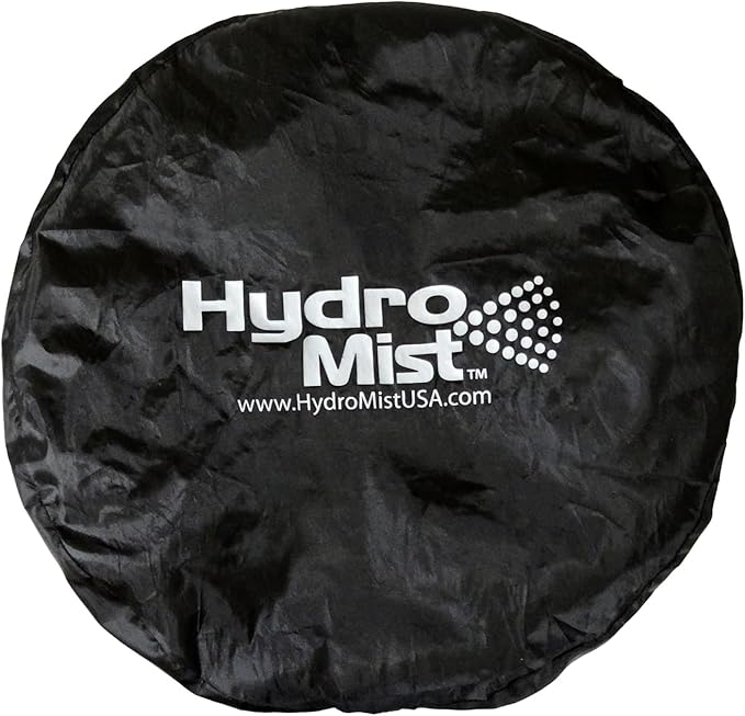 HydroMist Oscillating Wall Mounted Outdoor-Rated Fan, 3-Speed Control on Cord - Image 5