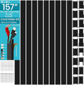 Black Cord Cover Wire Hider - 157in Large Cable Concealer by EVZA