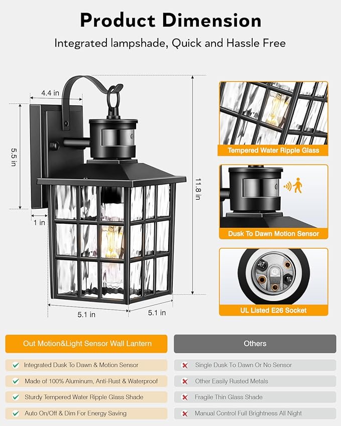 VIANIS Outdoor Wall Lantern - Image 8