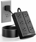 Zoxwzop Surge Protector Power Strip – 10FT Extension Cord by Zoxwzop
