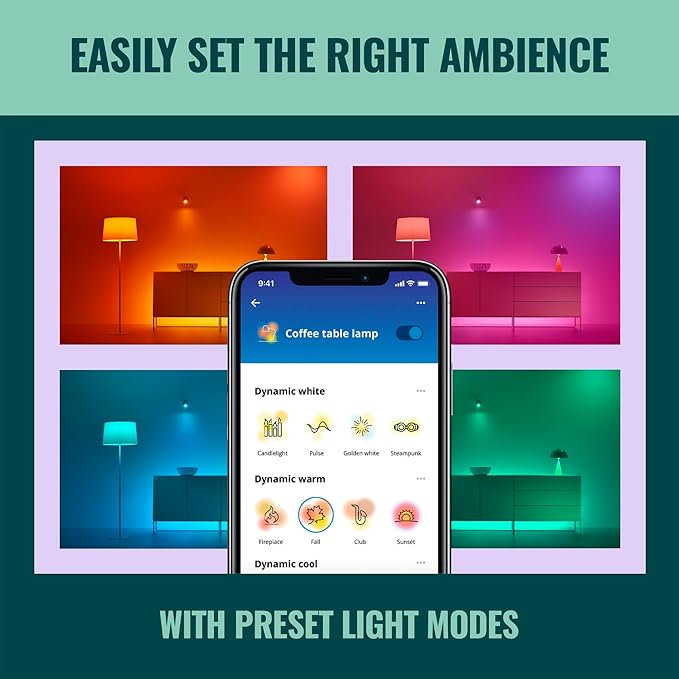 WiZ Connected Color ST19 Filament LED Smart Bulb - Image 5