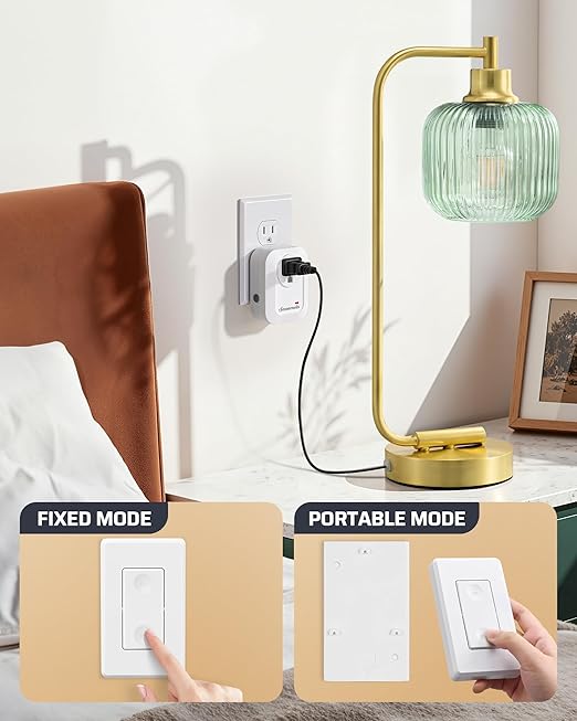 DEWENWILS Remote Control Outlet Wireless Wall Mounted Light Switch, Electrical - Image 3