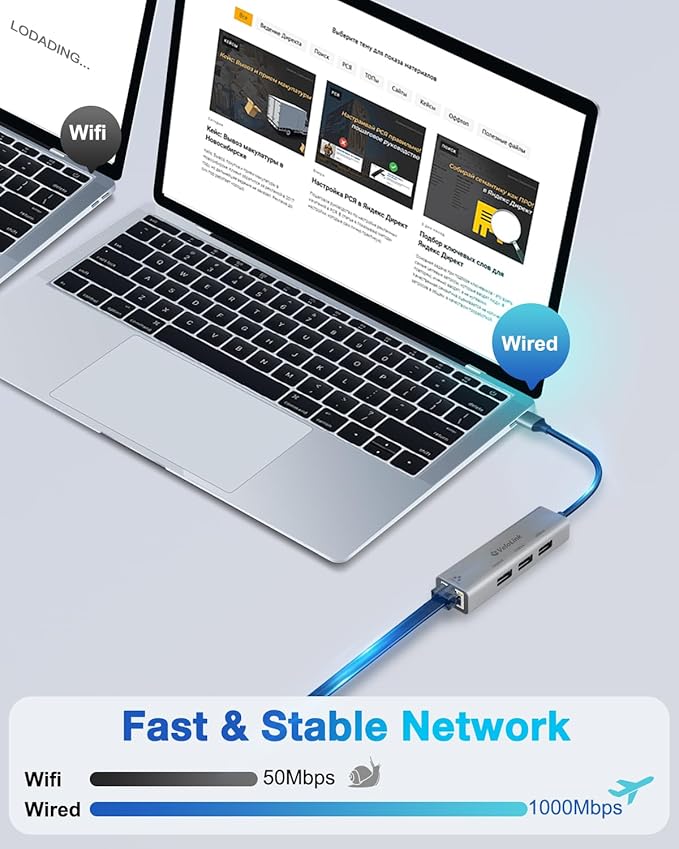 USB ethernet Adapter, USB 3.0 hub - Image 5