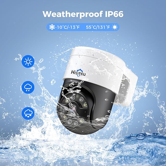 【Human Tracking+300°Pan 90°Tilt】 Hiseeu 4K PoE Security Camera System, Wired - Image 6
