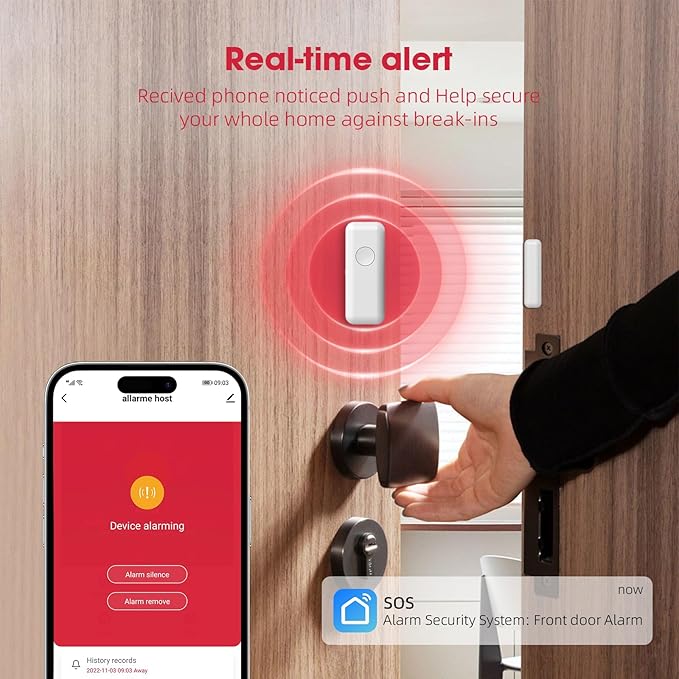 LWOHSI Home Security Alarm System, Wireless 4G/WiFi Home Security Systems - Image 4