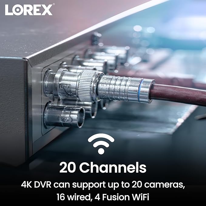 Lorex 4K Fusion DVR for Security System | 20 Channel | 2TB Local Storage | - Image 5