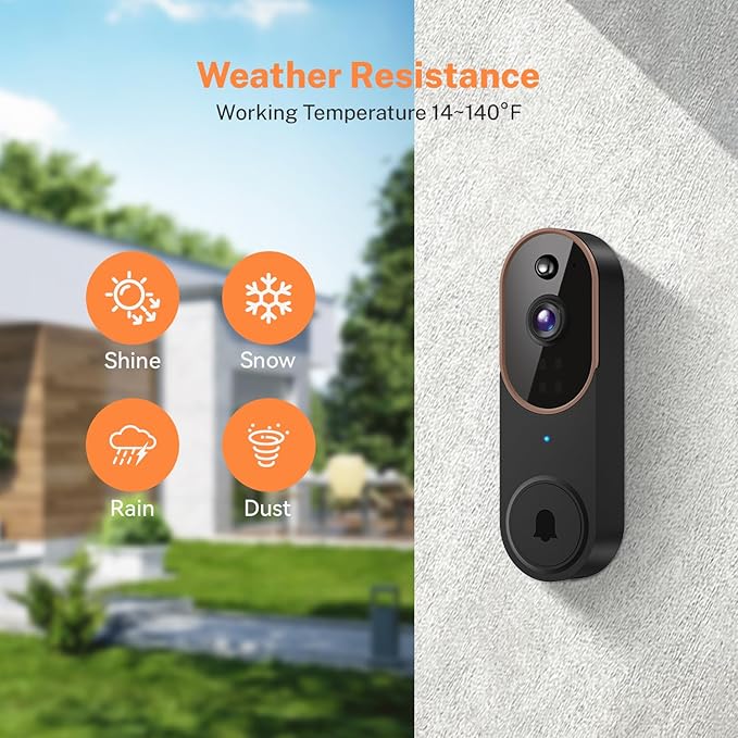 GridTera 1080p Wireless Video Doorbell Camera, AI Human Detection, Live View - Image 7