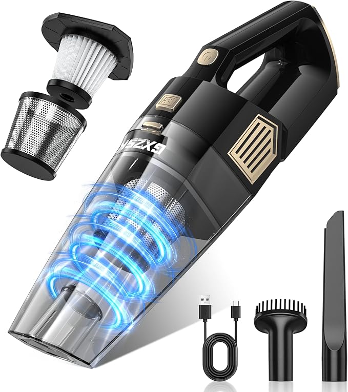 Gxzsk Handheld Vacuum Cordless, 15000PA Strong Suction Hand Held Car Vacuum by GXZSK