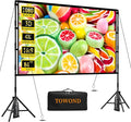 TOWOND Projector Screen with Stand, 84 inch Outdoor Projector Screen Portable by TOWOND-JLFOfficial