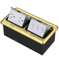 KYHSHJ Dual Pop-Up Floor Electrical Outlet Box Kit，20 Amp Stainless Steel TR by KYHSHJ