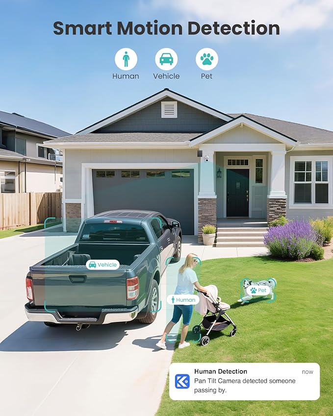 CAMSTRO 4K Security Cameras Wireless Outdoor No Subscription, 360° PTZ Home - Image 5