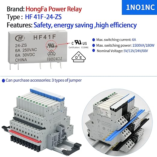 Electromagnetic Relay 24V DC/ 24V AC SPDT 6A - Image 6