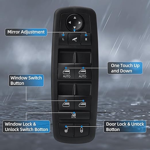 WUANGKI Power Master Window Switch Front Left Driver Side | 3+0 Pins | - Image 7