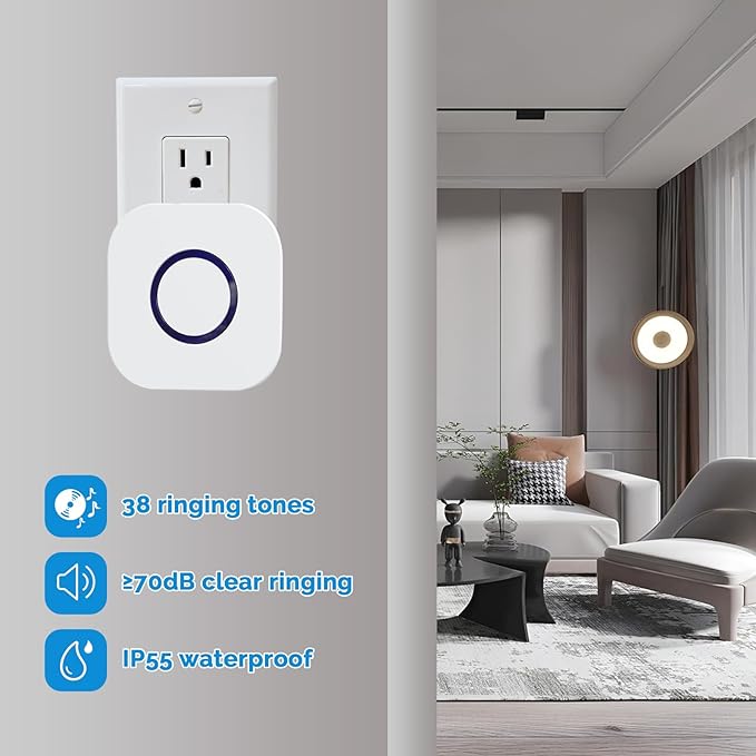 Wireless Caregiver Pager Dual Receiver Home Alert System - Image 3