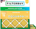 Filterbuy 23x23x1 Air Filter MERV 11 Superior Pet & Allergy Defense, by Filterbuy