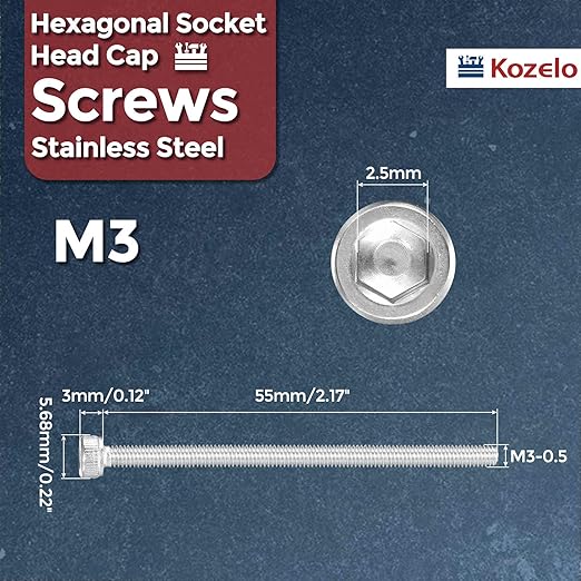 Kozelo 15pcs Socket Head Cap Screws - Image 2