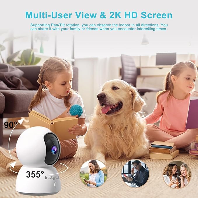 Indoor Security Camera 2K, 5G/2.4G WiFi Camera - Image 6