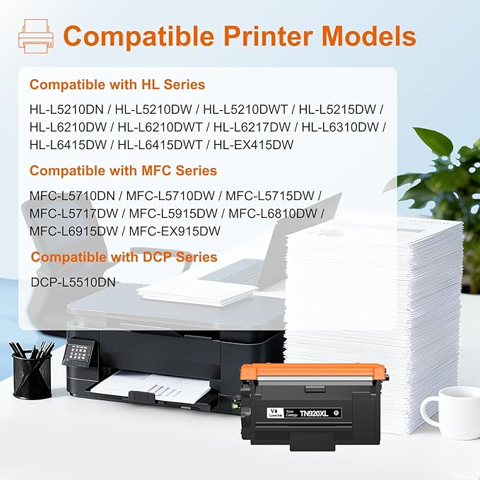 VLOVEINK TN920XL TN920 Toner Cartridge Compatible - Image 3
