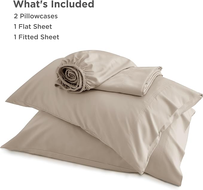Bedsure Full Size Bed Sheets, Cooling Sheets, Rayon Derived from Bamboo - Image 6