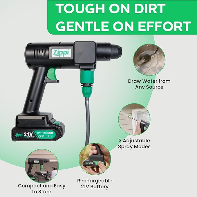 Zippi Hydro Cleaner Standard 2025 – Cordless High-Pressure Scrubber - Image 7