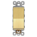 LIDER Brushed Gold Minimalist Design Decorator Switch, Frameless Paddle Wall by LIDER