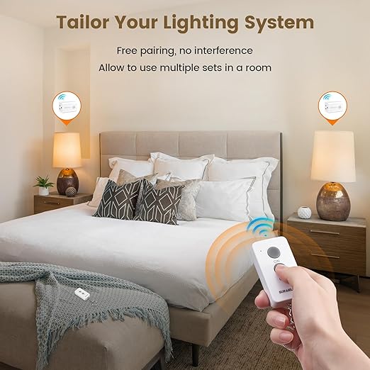 SURAIELEC Remote Control Outlet, Wireless Remote Light Switch, 100 FT, No - Image 2