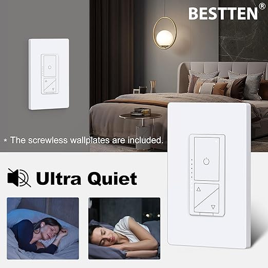 BESTTEN 5 Pack Super Slim Digital Dimmer Light Switch - Image 3