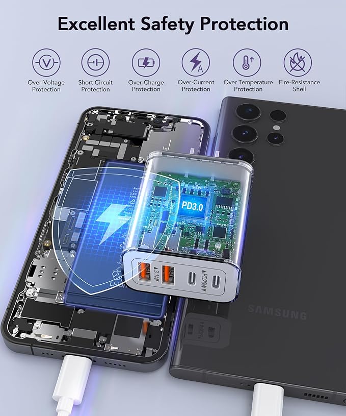 40W USB C Charger Block, Samsung Galaxy - Image 7