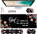 Ergonomic Keyboard Wrist Rest & Mouse Pad Wrist Rest Set, Large Gaming Desk Mat by Unknown