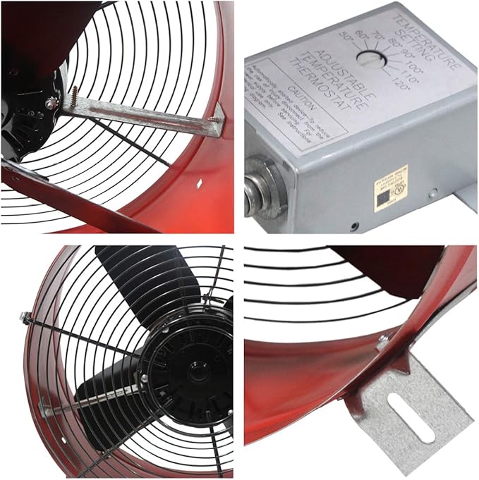 Maxx Air Professional Grade Gable Mount | Power Attic Ventilator, 2.6-Amp 60-Hz - Image 4