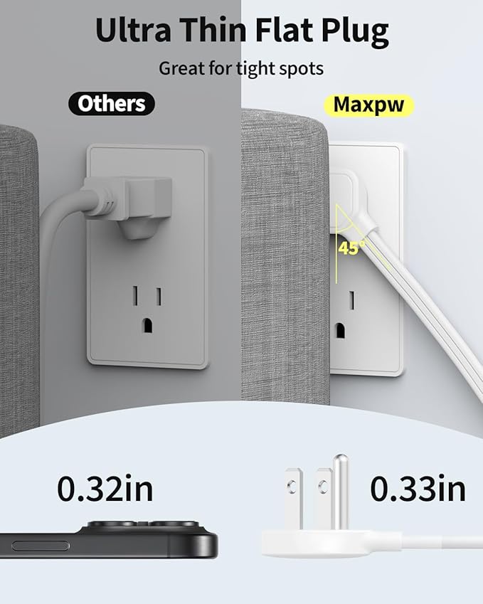 15 Ft Power Strip Surge Protector - Image 5