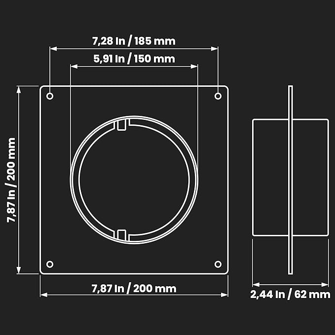 Repa Market 6 Inch Duct Connector Flange - Image 2