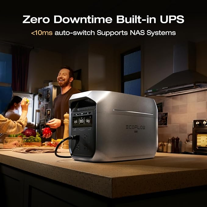 EF ECOFLOW Portable Power Station DELTA 3 Max Plus, 2048Wh LiFePO4 Battery - Image 2