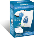 10 Pack 3D Airclean GN Vacuum Bags Compatible by Lebenswuerze