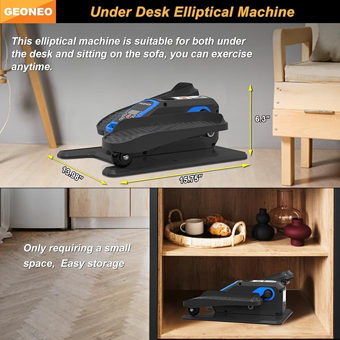 Under Desk Elliptical Machine, Electric Elliptical Exerciser - Image 2