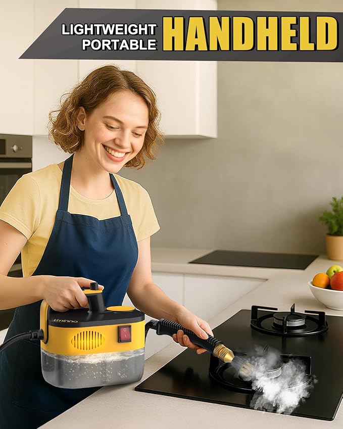 Heavy Duty Steam Cleaner for Home, Fast Heating & 1.2L Tank, 6-Level Adjustable - Image 6