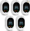 5PCS 4-in-1 Carbon Monoxide & Natural Gas Detectors by Unknown