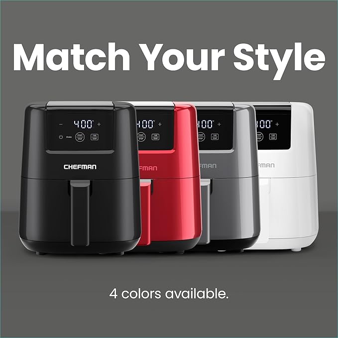 CHEFMAN 2 Qt Mini Air Fryer – Digital Space-Saving Compact Air Fryer - Image 7