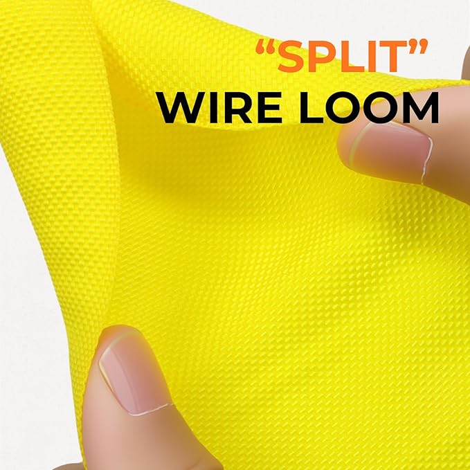 HOLED 3/16 inch Split Braided Cable Management Sleeve - Image 3