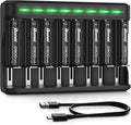 BONAI AA Rechargeable Batteries 2800mAh 8pack by BONAI