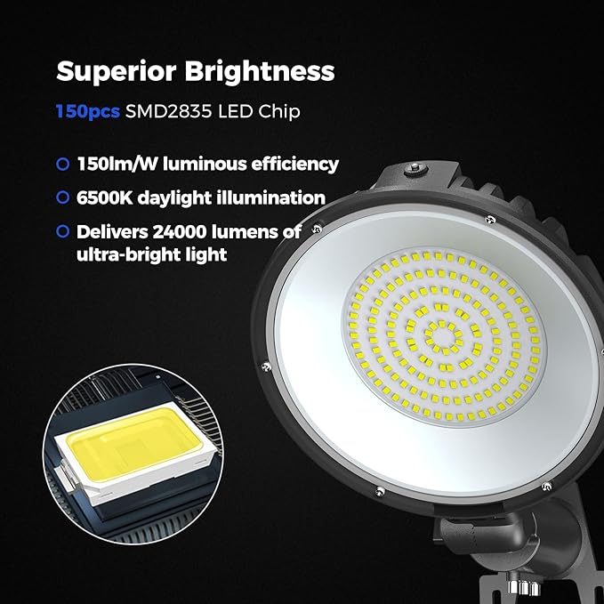 AIKVSXER LED Barn Light 160W Dusk to Dawn LED Outdoor Area Security Light - Image 4