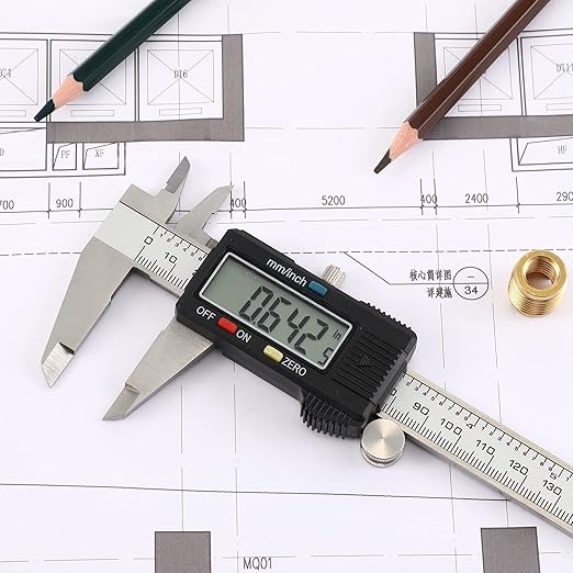 Simhevn Electronic Digital Caliper Measuring Tool, Stainless Steel Vernier - Image 6