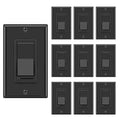 BESTTEN 10 Pack Dimmer Wall Light Switch, Compatible by BESTTEN
