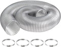 PVC Dust Collection Hose 6" x 10', Puncture Resistant 6 Inch Dust Collector Hose by JIANBENKJ