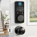 Keyless Entry Door Lock with 2 Knobs, Biquole Fingerprint Keypad Deadbolt by Biquole