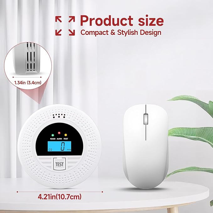3-Pack Interconnected Smoke Detectors and Carbon Monoxide Alarm - Image 6