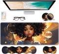 Ergonomic Keyboard Wrist Rest & Mouse Pad Wrist Rest Set, Large XXL Gaming Desk by Unknown