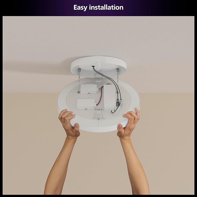 Philips Hue Datura Smart Ceiling Panel White & Color Light, Voice Control - Image 7
