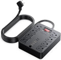 13 in 1 Surge Protector Power Strip Flat Plug 8 Widely AC Outlet 3 USB Ports by Unknown