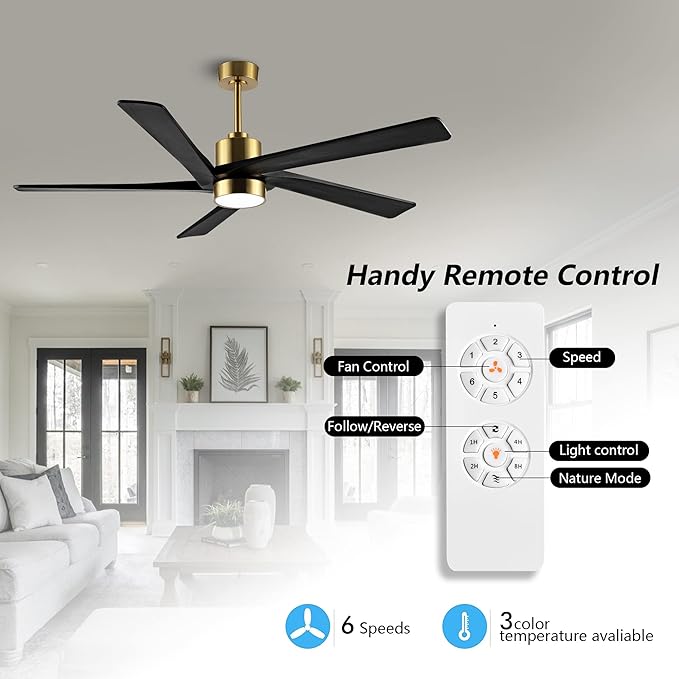 WINGBO 54 Inch DC Ceiling Fan - Image 2
